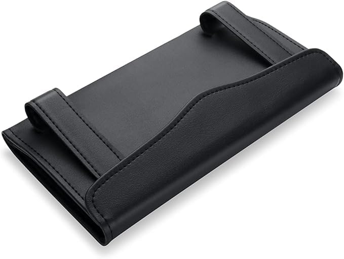 PU Leather Car Tissue Box – Sun Visor or Dashboard Mounted for Easy Access
