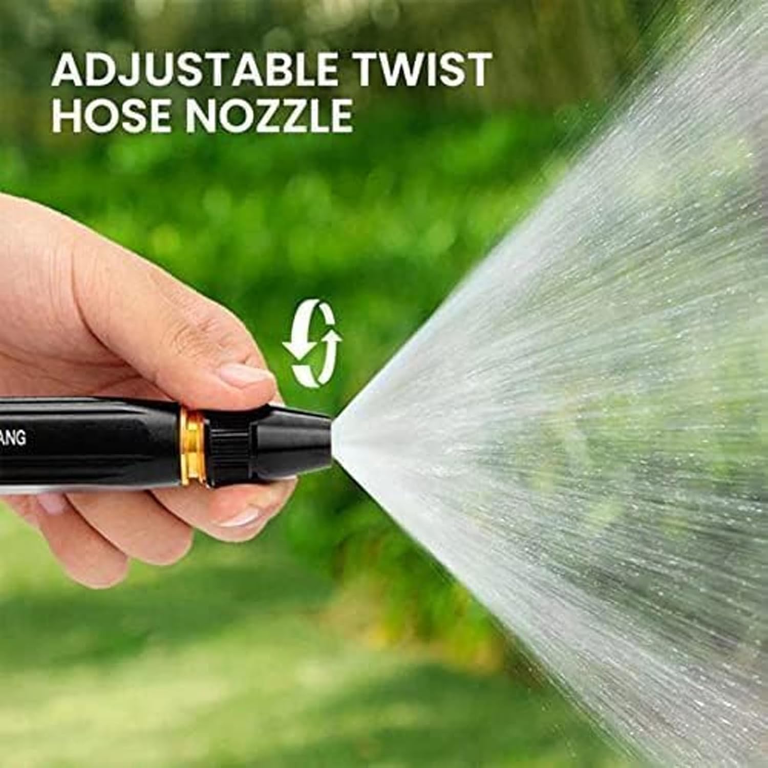 Upgrade Car Washing High Pressure Water Nozzle – Adjustable Metal Garden Hose Sprinkler