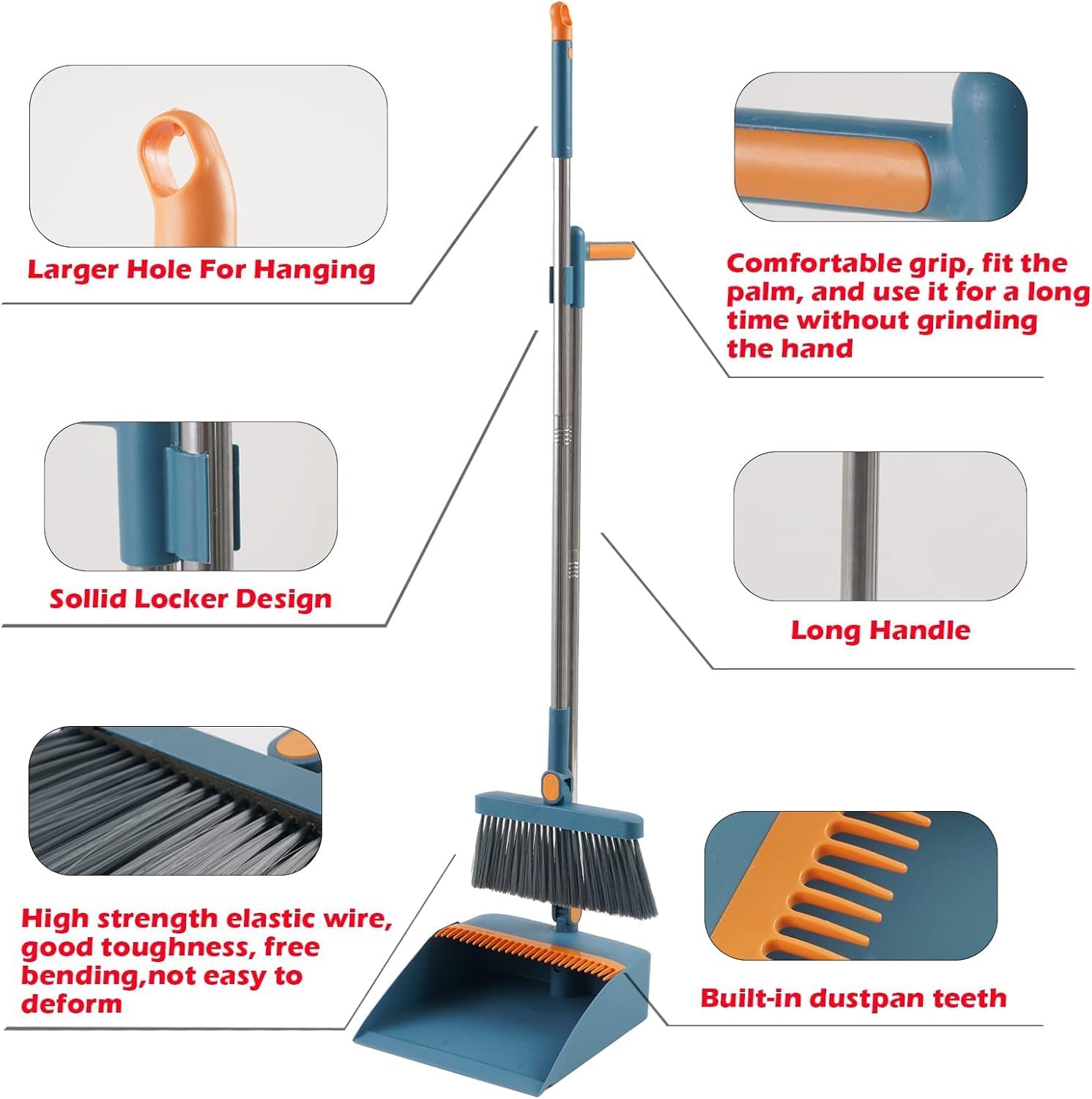 Broom and Dustpan Set for Home