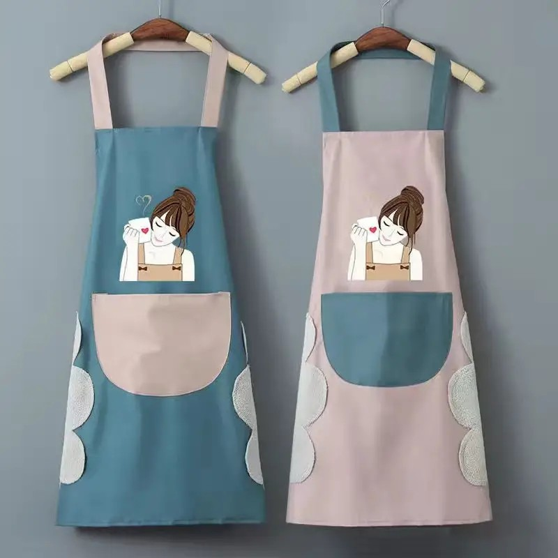 Kitchen Apron,Waterproof and Oil Proof for Home Kitchen,Cleaning,Gardening,Washing