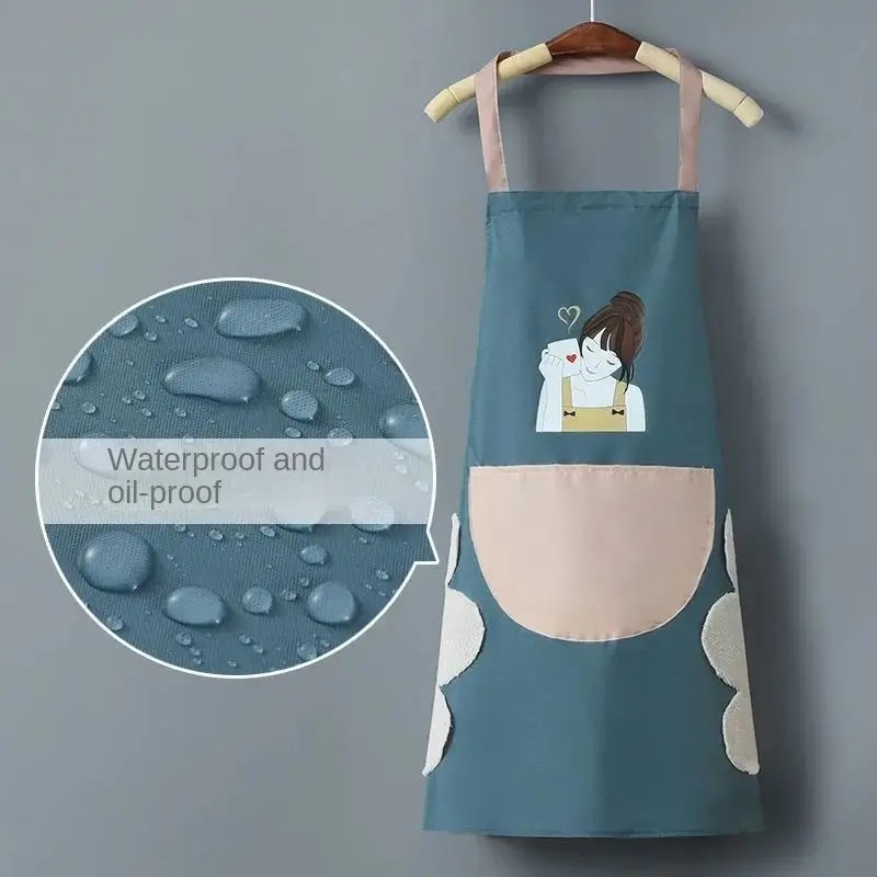 Kitchen Apron,Waterproof and Oil Proof for Home Kitchen,Cleaning,Gardening,Washing