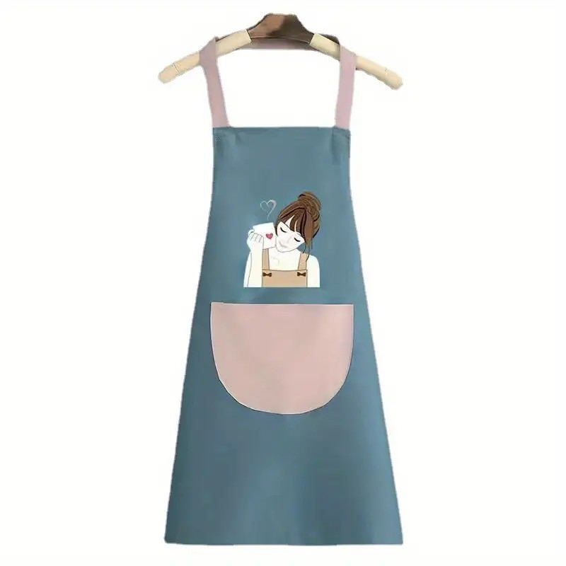 Kitchen Apron,Waterproof and Oil Proof for Home Kitchen,Cleaning,Gardening,Washing