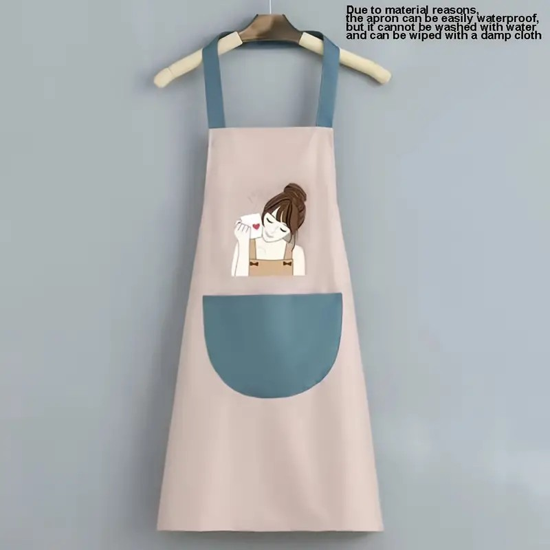 Kitchen Apron,Waterproof and Oil Proof for Home Kitchen,Cleaning,Gardening,Washing