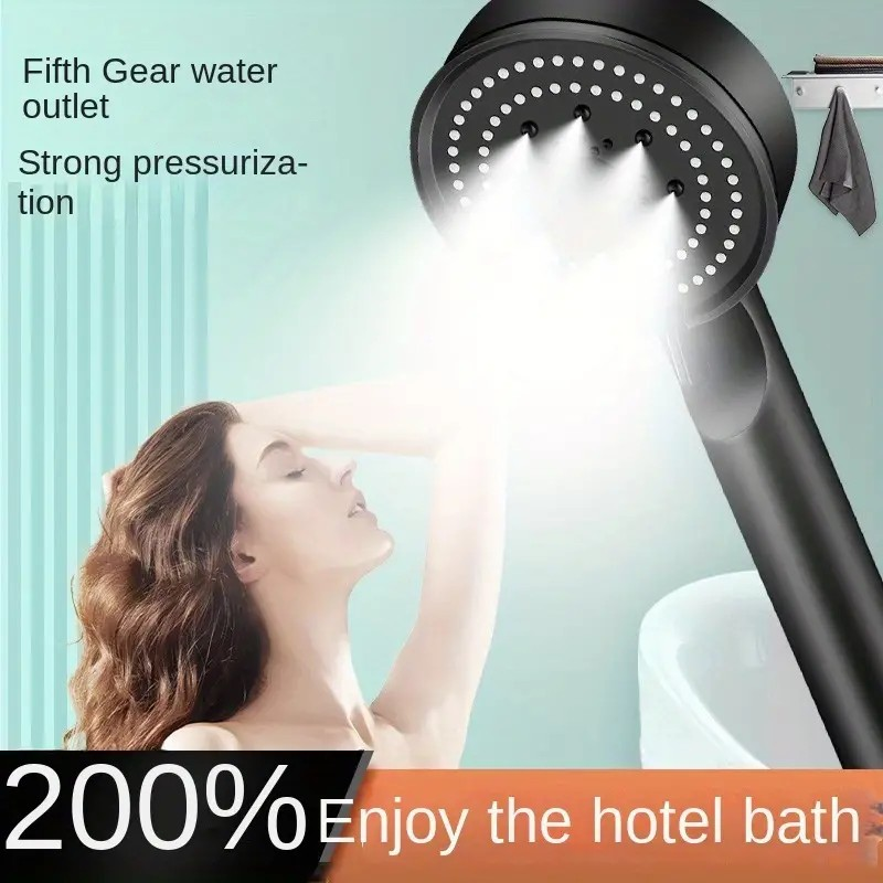 5-Mode Universal Shower Head – Water-Saving, Non-Electric Shower Nozzle for a Customizable Shower Experience