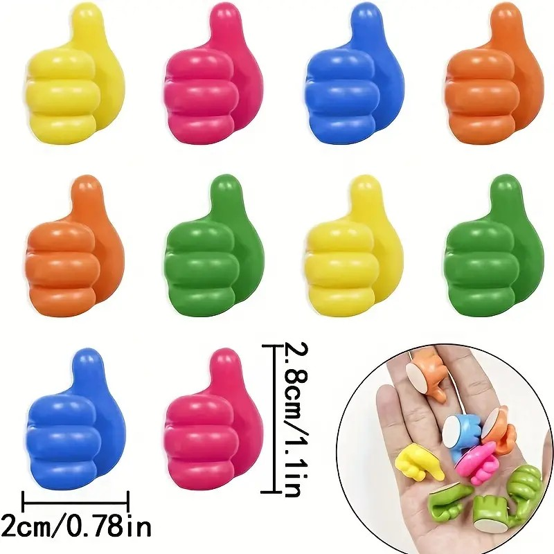 Value Pack of Adhesive Thumb Wall Hooks – Multifunctional Cable Clips & Key Holders for Organizing Cables, Keys, and More (20 Piece)