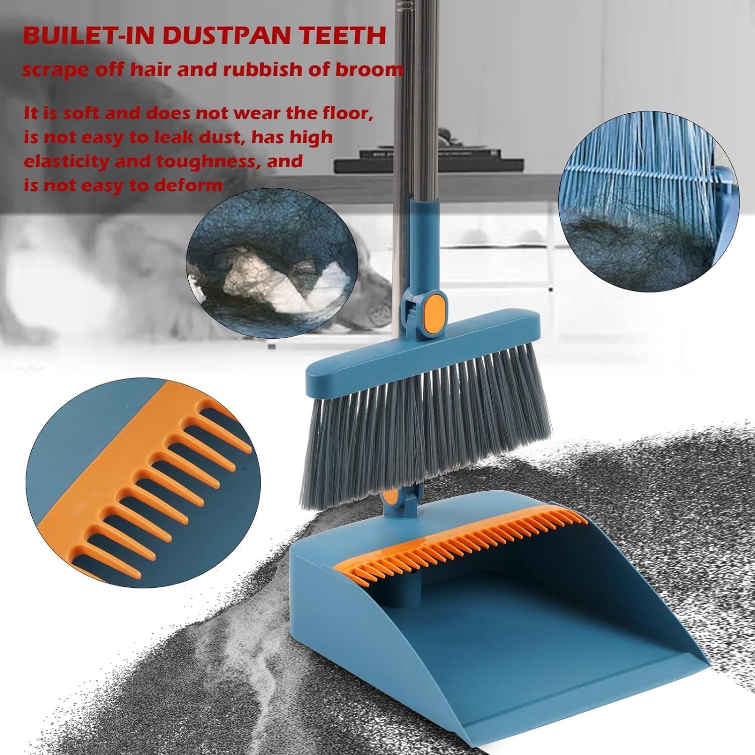 Broom and Dustpan Set for Home