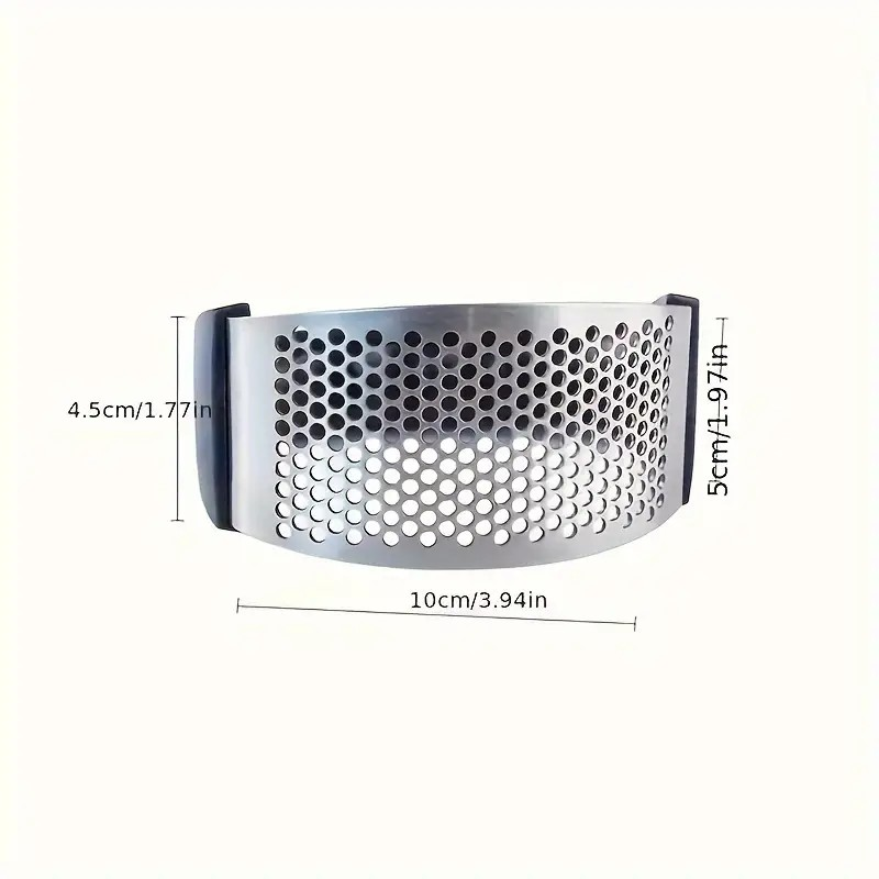 Stainless Steel Garlic Rocker Mincer – Easy-Clean Garlic Press for Home & Dorm, Perfect Kitchen Gadget