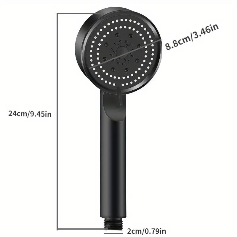 5-Mode Universal Shower Head – Water-Saving, Non-Electric Shower Nozzle for a Customizable Shower Experience